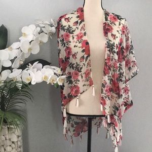 Sheer Rose Kimono